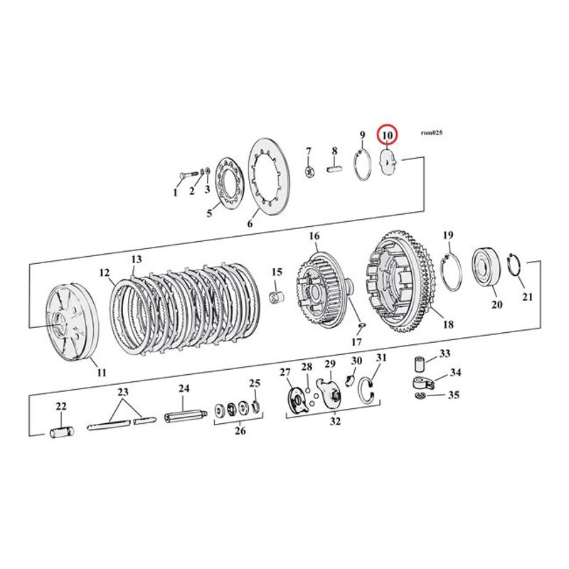 Platta MCS Clutch 7/16 Big Twin and 84-00 Big Twin