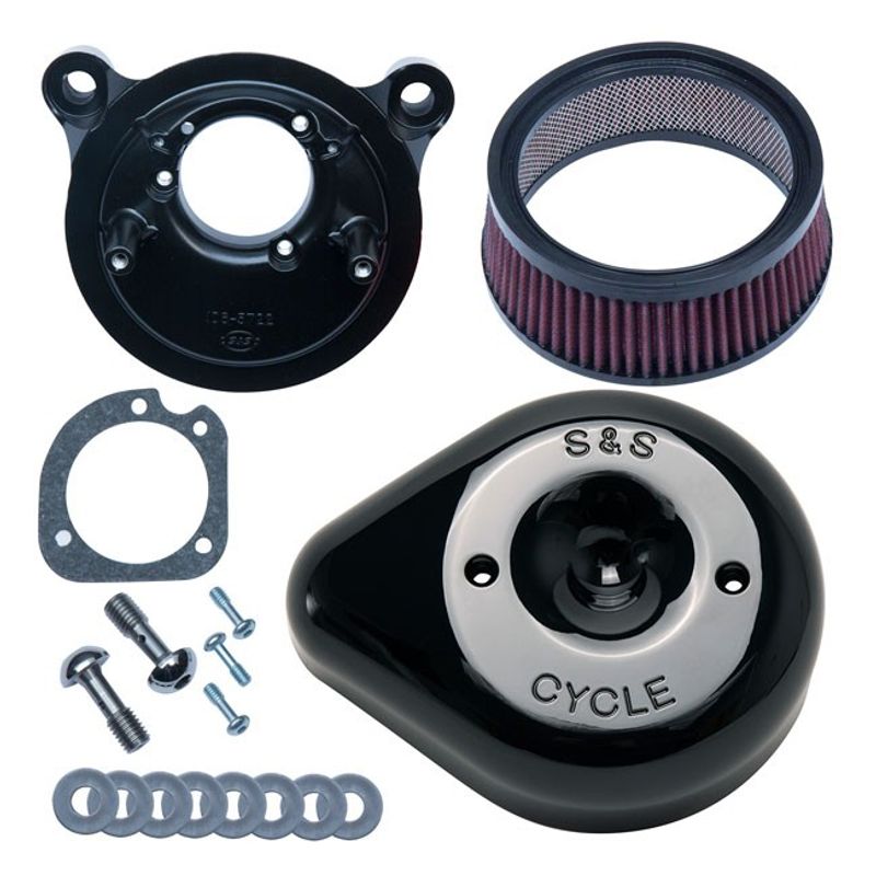 Luftfiltersats S&S 170-0529 svart Softail 00-15