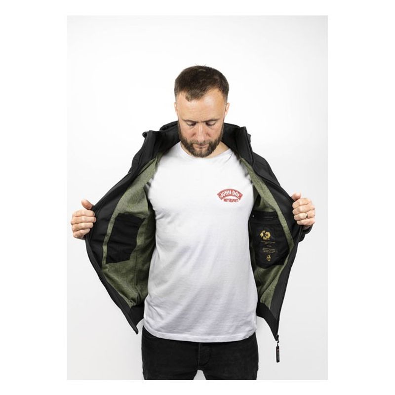 Jacka John Doe Softshell stl M svart