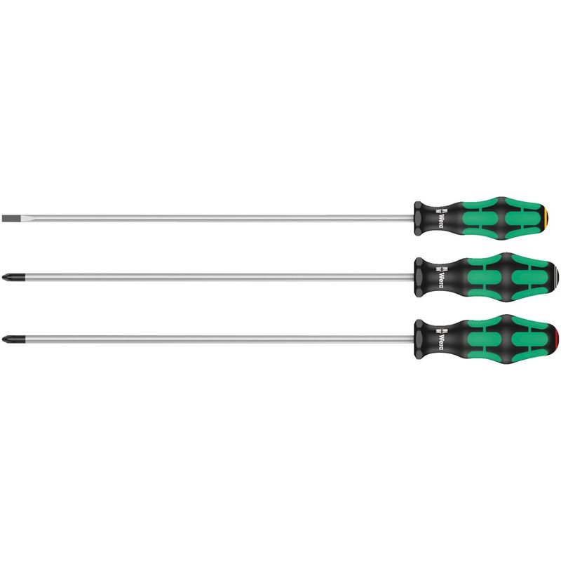 Skruvmejselsats extra lång Wera Kraftform 300 Plus 3 delar (3-pack)