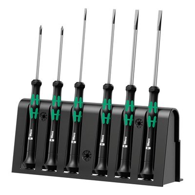 Skruvmejselsats mikro elektronik Wera 6 delar 0.30 1.8 (6-pack)
