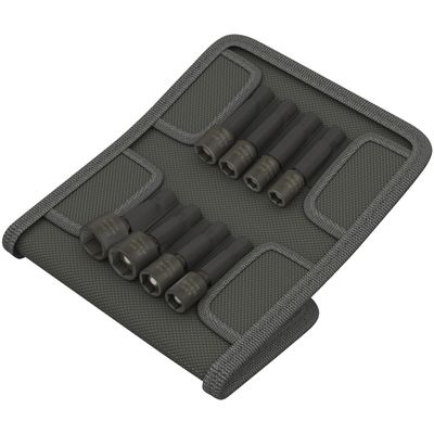 Mutterdragarsats Wera 1/4" med bältesväska 7, 8, 10, 12, 13mm, 1/4", 5/16" (8-pack)