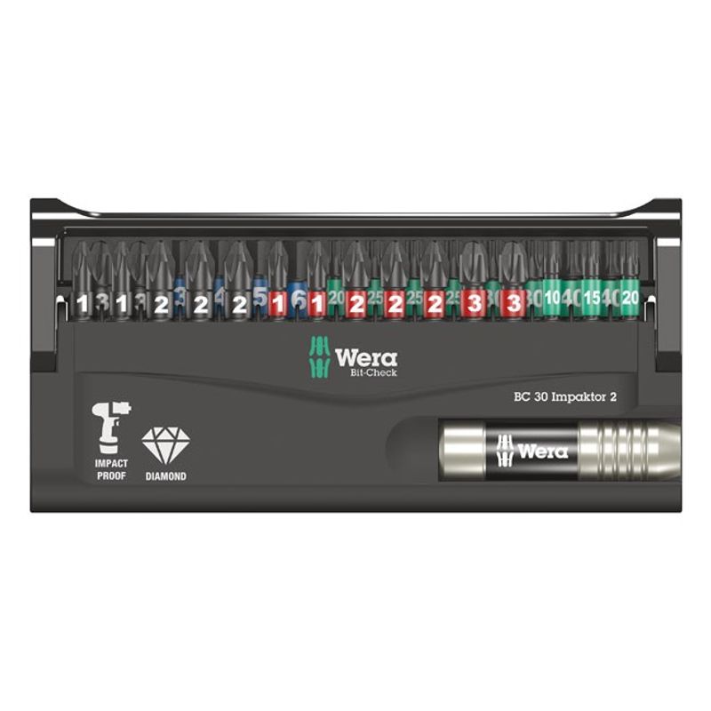 Wera bit-check 30 pcs. kit Impaktor 2