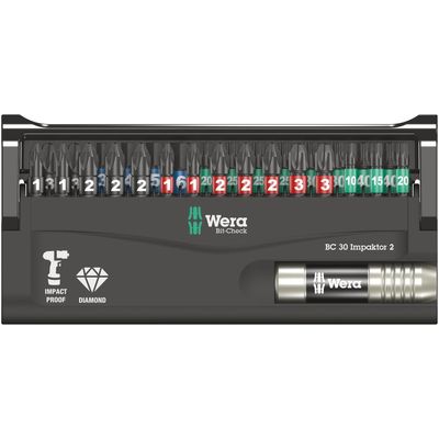 Wera bit-check 30 pcs. kit Impaktor 2