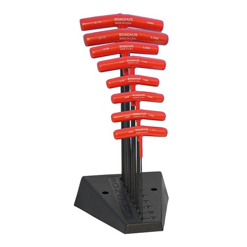 Insexnyckelsats T-handtag Bondhus metrisk universal