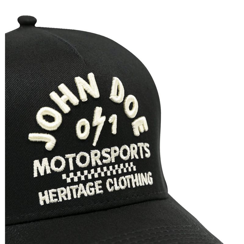 Keps John Doe svart vit