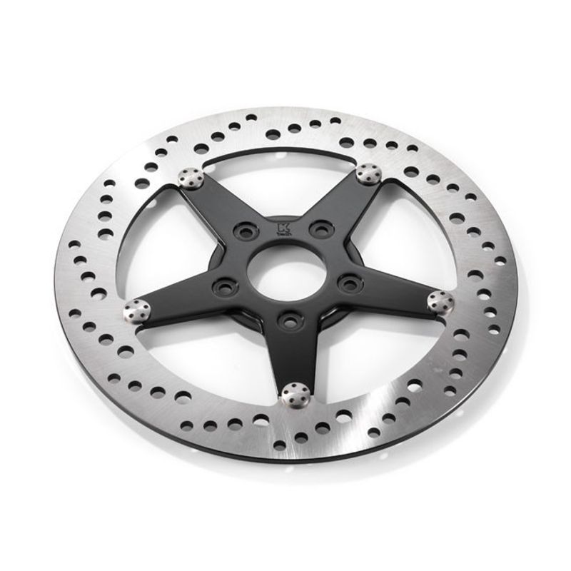 Bromsskiva fram Kustom Tech K-Tech 11.5 5/16" vänster rostfri svart Upto 1999 models