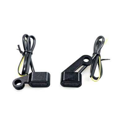 Blinkers under styret MCS Fastline LED svart rökfärgat glas XL Sportster 04-13
