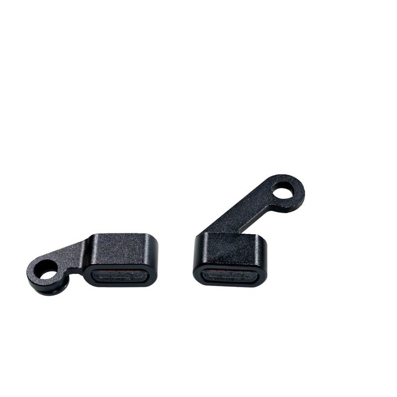 Blinkers under styret MCS Fastline LED svart rökfärgat glas XL Sportster 04-13
