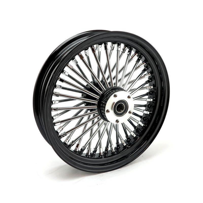 Bakhjul MCS radial 48 tjocka ekrar 3.50x16 svart Dyna 06-07