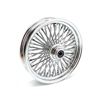 Framhjul MCS radial 48 tjocka ekrar 3.50x16 enkel skiva krom FXDWG 04-05