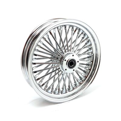 Framhjul MCS radial 48 tjocka ekrar 3.50x16 enkel skiva krom FXDWG 04-05