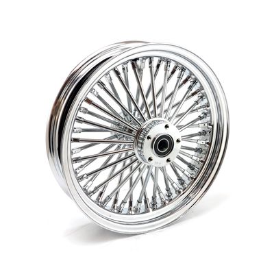 Bakhjul MCS radial 48 tjocka ekrar 3.50x16 krom Dyna 06-07