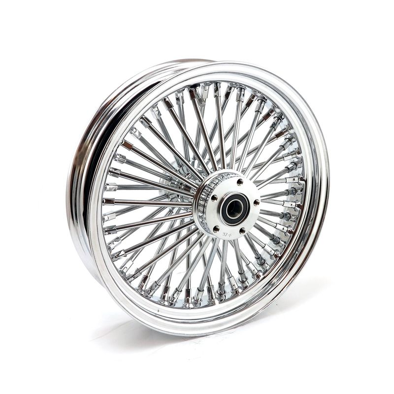 Bakhjul MCS radial 48 tjocka ekrar 3.50x16 krom Dyna 06-07