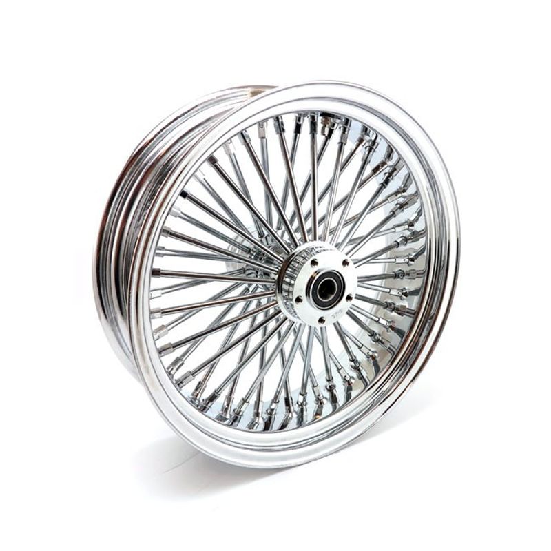 Bakhjul MCS radial 48 tjocka ekrar 5.50x18 krom FLT/Touring 02-07
