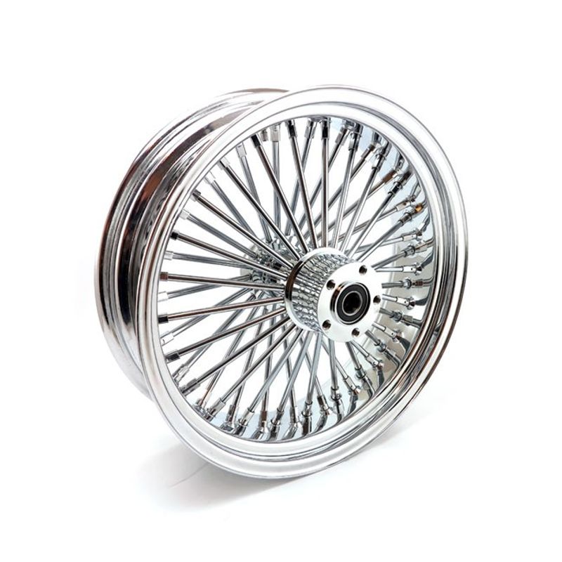 Bakhjul MCS radial 48 tjocka ekrar 5.50x18 krom FLT/Touring 02-07