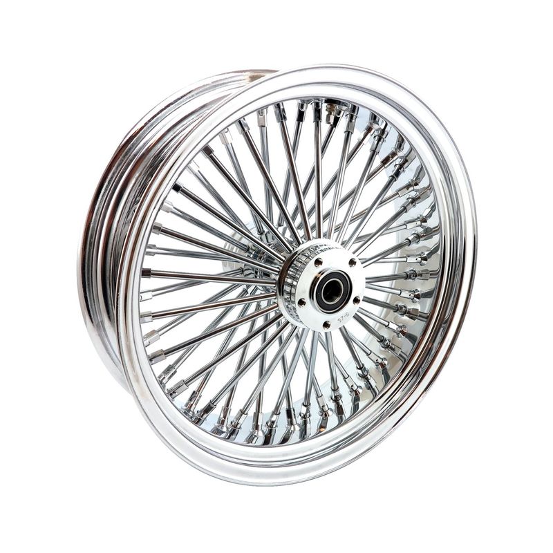 Bakhjul MCS radial 48 tjocka ekrar 5.50x18 krom FLT/Touring 02-07