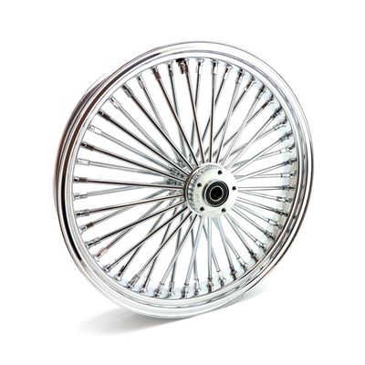 Framhjul MCS radial 48 tjocka ekrar 3.50x21 dubbla skivor krom FLT/Touring 00-07