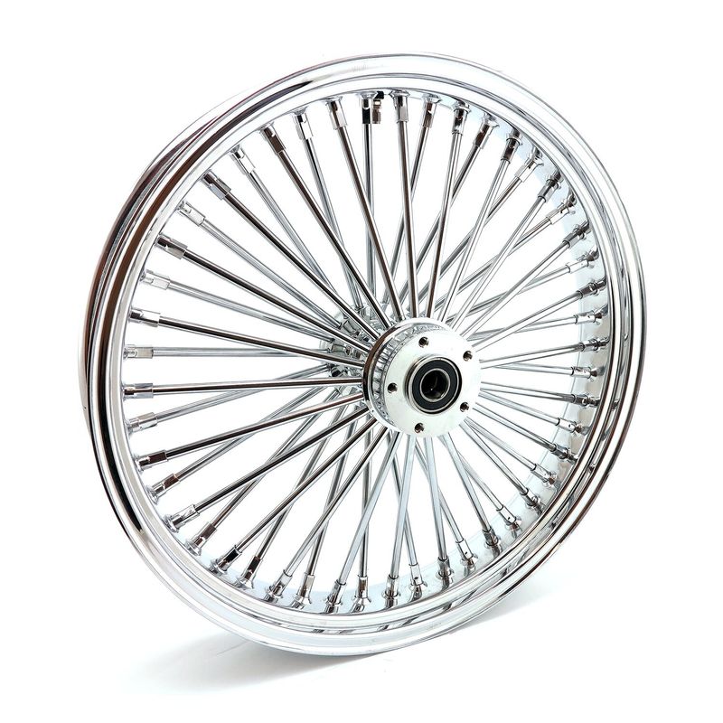 Framhjul MCS radial 48 tjocka ekrar 3.50x21 dubbla skivor krom FLT/Touring 00-07