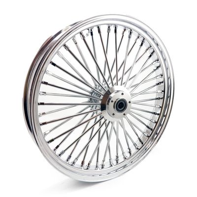 Framhjul MCS radial 48 tjocka ekrar 3.50x23 enkel skiva krom FXDWG 04-05