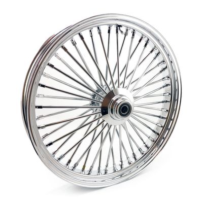 Framhjul MCS radial 48 tjocka ekrar 3.50x23 enkel skiva krom FXDWG 04-05