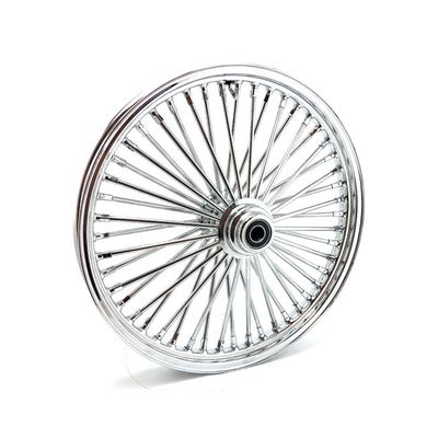 Framhjul MCS radial 48 tjocka ekrar 2.15x21 enkel skiva krom FXDWG 04-05