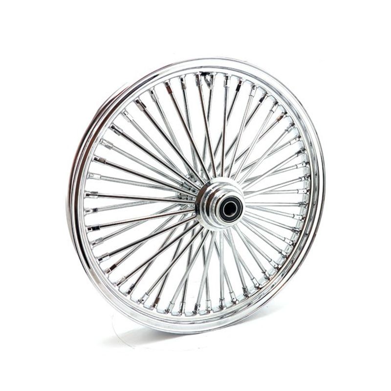 Framhjul MCS radial 48 tjocka ekrar 2.15x21 enkel skiva krom FXDWG 04-05