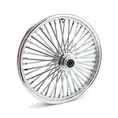 Framhjul MCS radial 48 tjocka ekrar 2.15x21 enkel skiva krom FXDWG 04-05