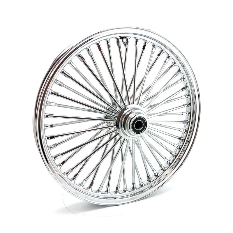 Framhjul MCS radial 48 tjocka ekrar 2.15x21 enkel skiva krom FXDWG 04-05