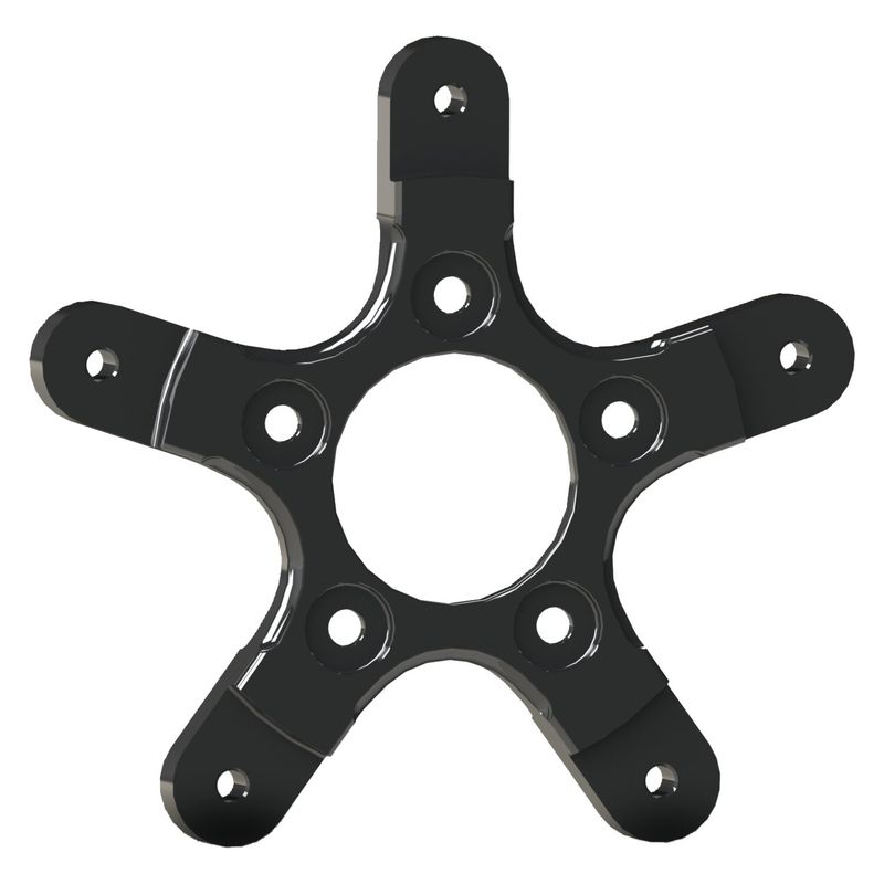 Adapter bromsskiva Arlen Ness svart anodiserad