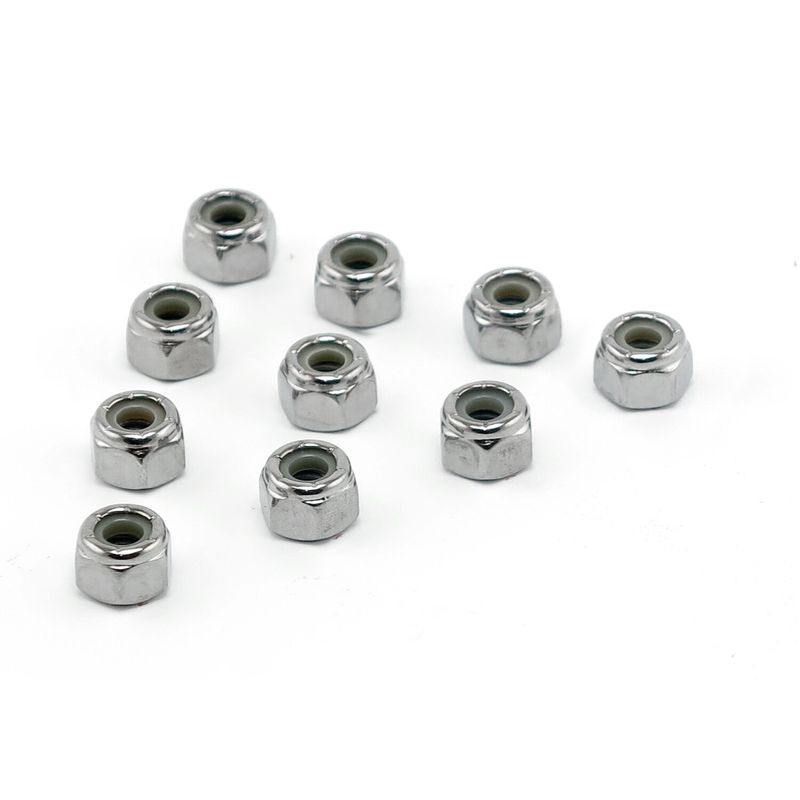Muttrar Colony 7/16-14 nylon krom (10-pack)