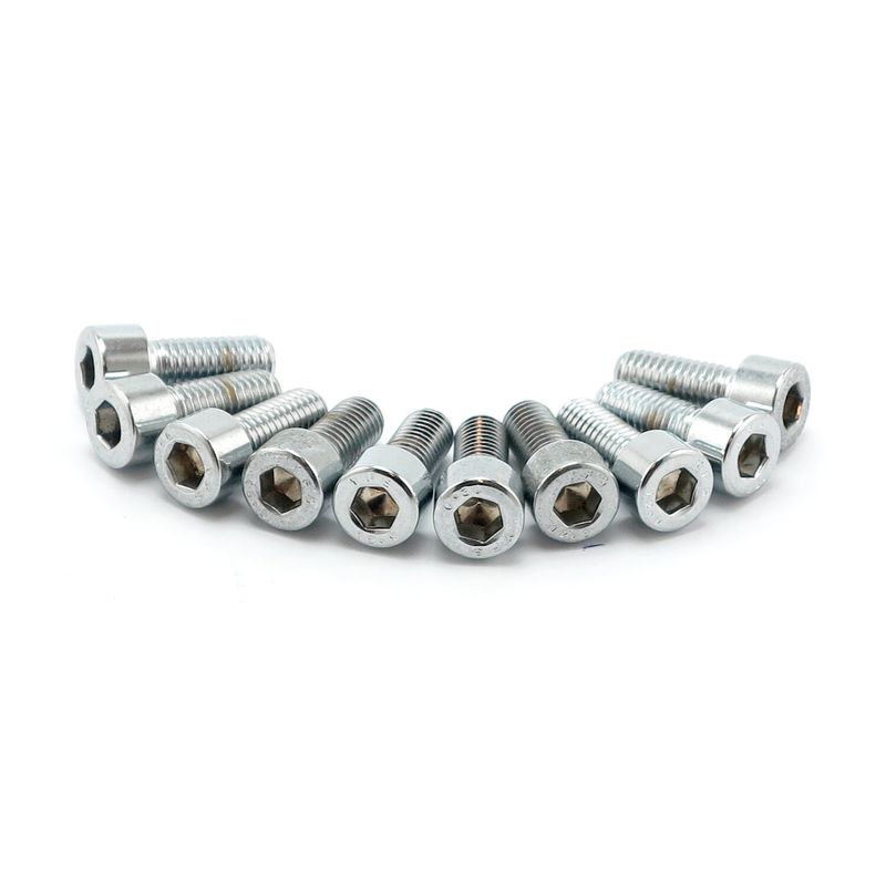 Insexskruvar Colony 5mm 12mm (10-pack) polerad krom