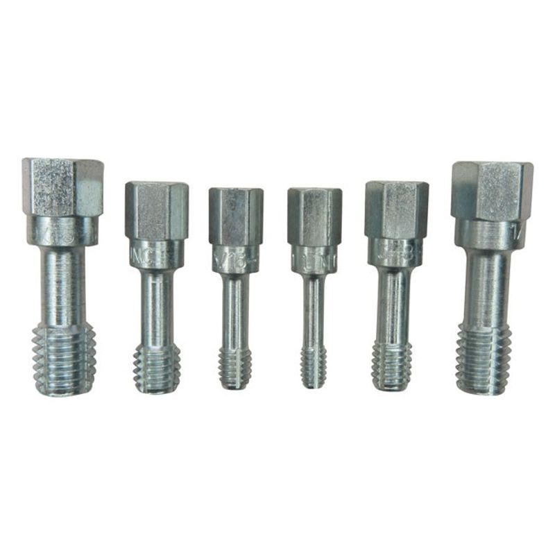 Gängrensningssats tappar Lang Tools 6 delar UNC (6-pack)