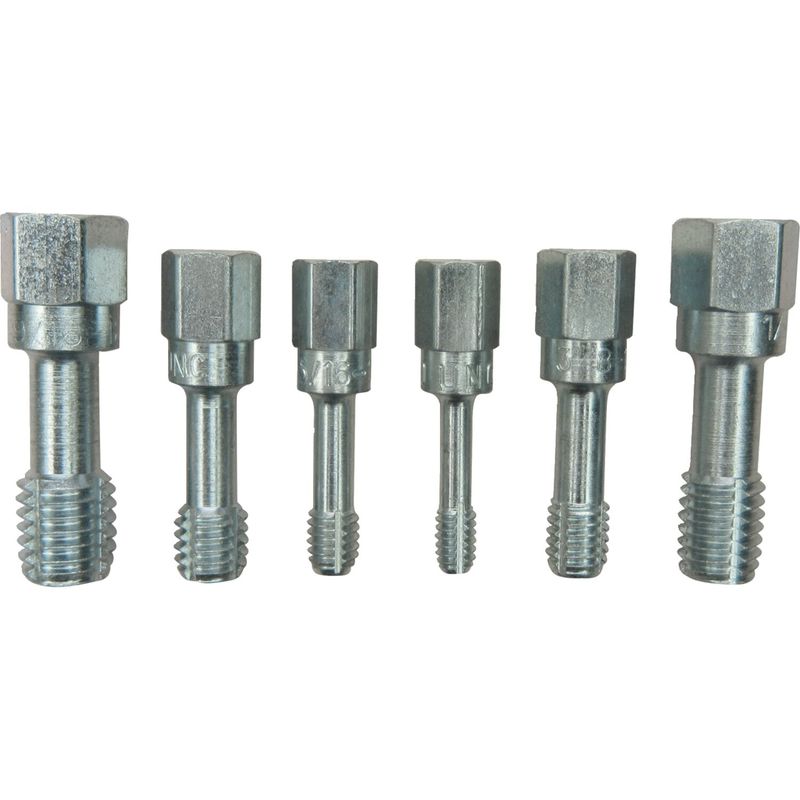 Gängrensningssats tappar Lang Tools 6 delar UNC (6-pack)