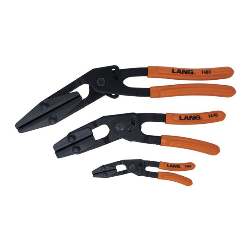 Slangklämtångsats vinklad Lang Tools