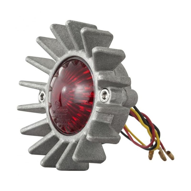 Baklykta LED Motone Big Fin blästrad utan fäste ECE