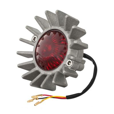 Baklykta LED Motone Big Fin blästrad utan fäste ECE