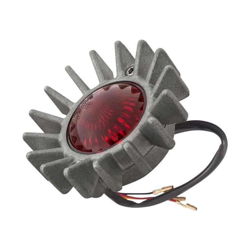 Baklykta LED Motone Big Fin blästrad utan fäste ECE