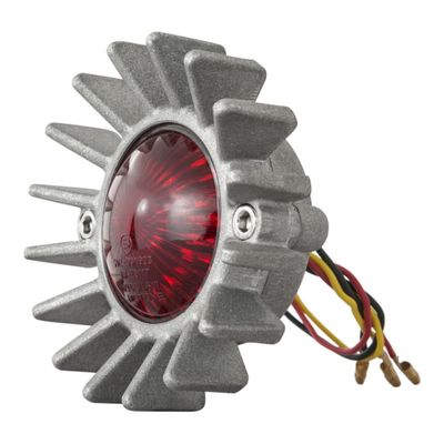 Baklykta LED Motone Big Fin blästrad utan fäste ECE