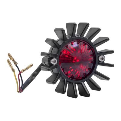 Baklykta Motone Fin LED svart