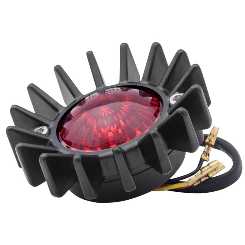 Baklykta Motone Fin LED svart