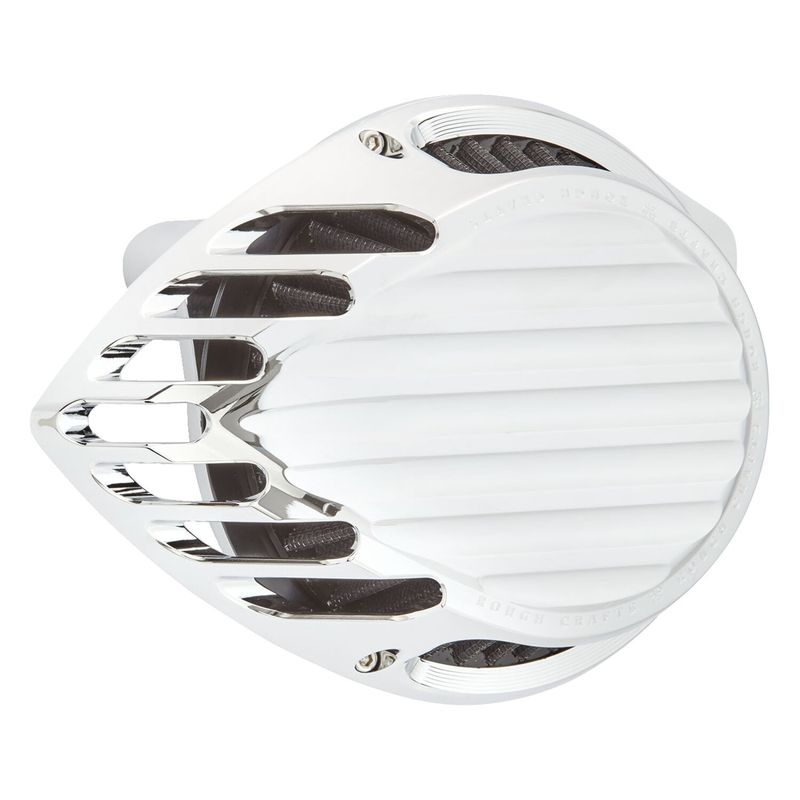 Luftfilter Rough Crafts RC-600-005 Teardrop Finned krom Softail 16-17