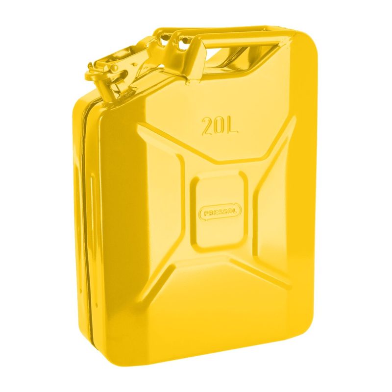 Bensindunk stål Pressol 20 liter gul