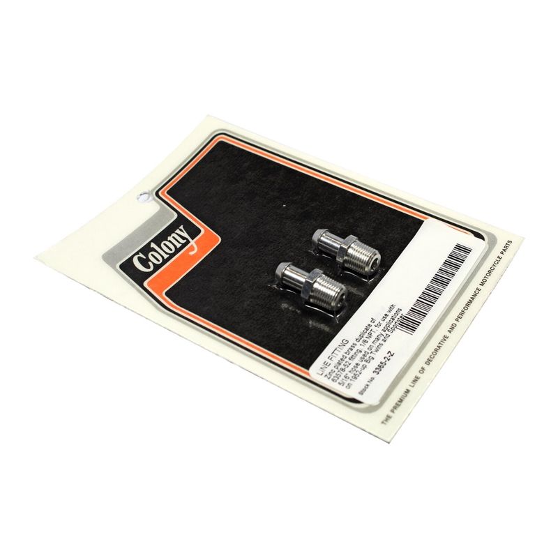 Nippelsats bensin- och ventilationsslang Colony Bendix-förgasare Big Twin m.fl. (2-pack)