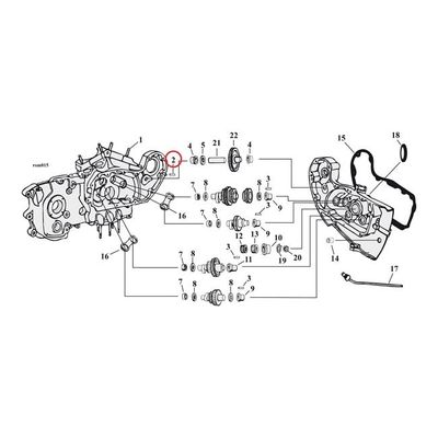 Sprint MCS Transmission housing 4-speed m.fl.
