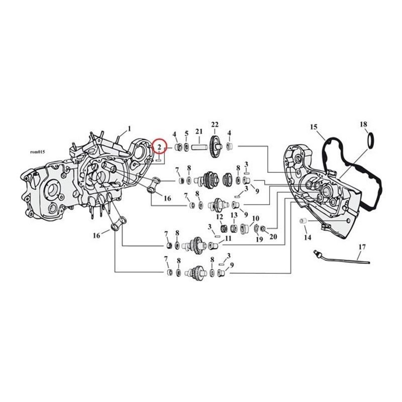 Sprint MCS Transmission housing 4-speed m.fl.