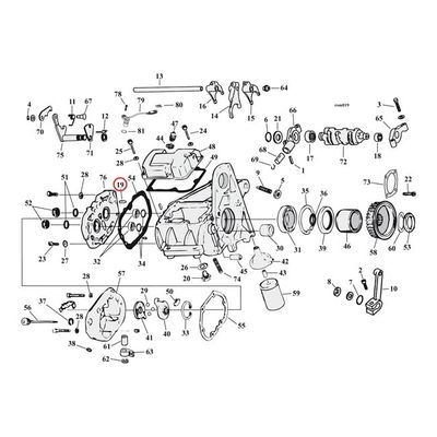Sprint MCS Transmission housing 4-speed m.fl.