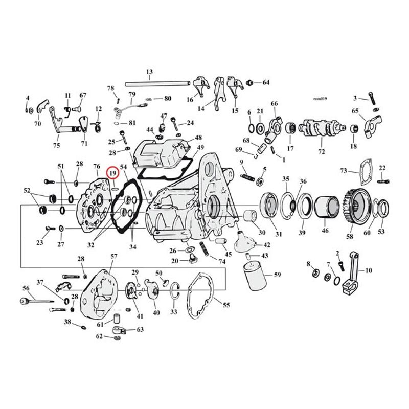 Sprint MCS Transmission housing 4-speed m.fl.