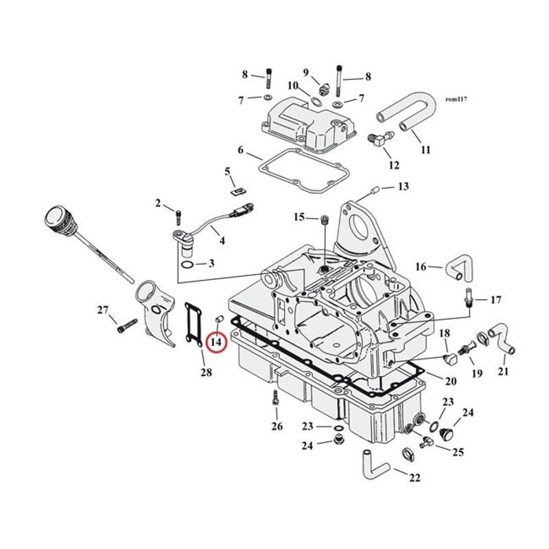 Sprint MCS Transmission housing 4-speed m.fl.