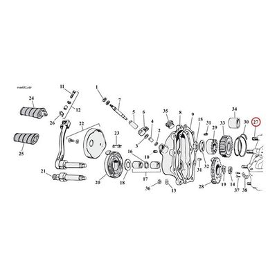 Pinnbult sidokåpa växellåda Gardner-Westcott 5/16-24x1-3/4" 4-växlad Big Twin 65-86 (5-pack)